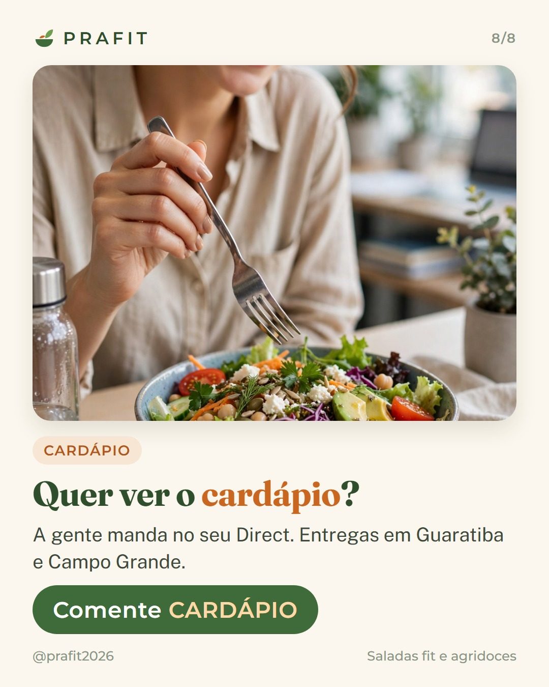 Comente CARDÁPIO