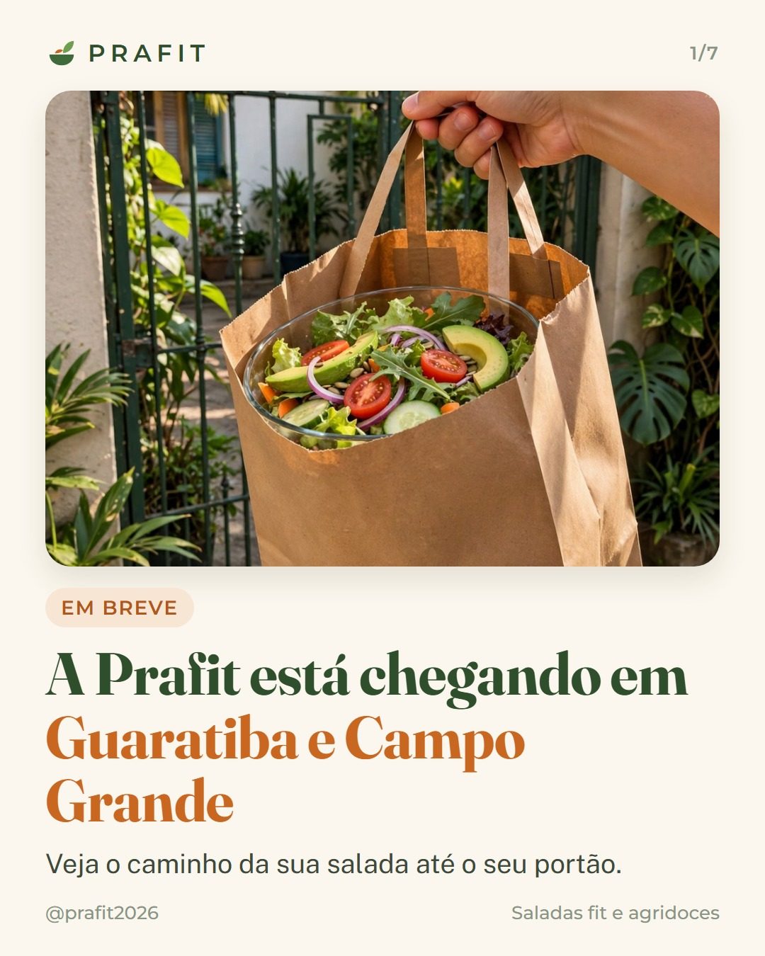 Capa: a Prafit está chegando em Guaratiba e Campo Grande