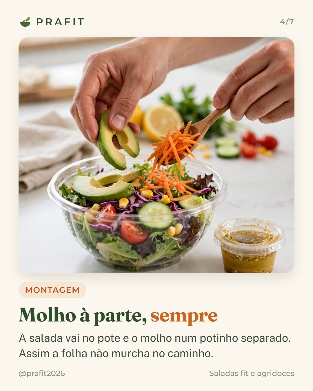 Molho à parte, sempre