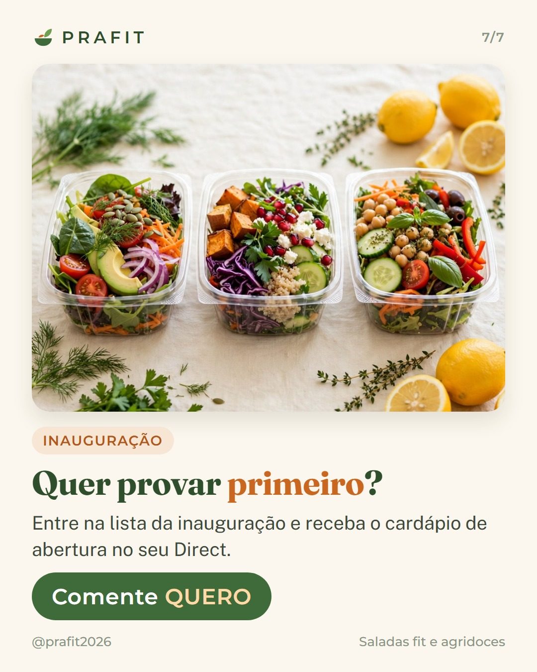 Comente QUERO